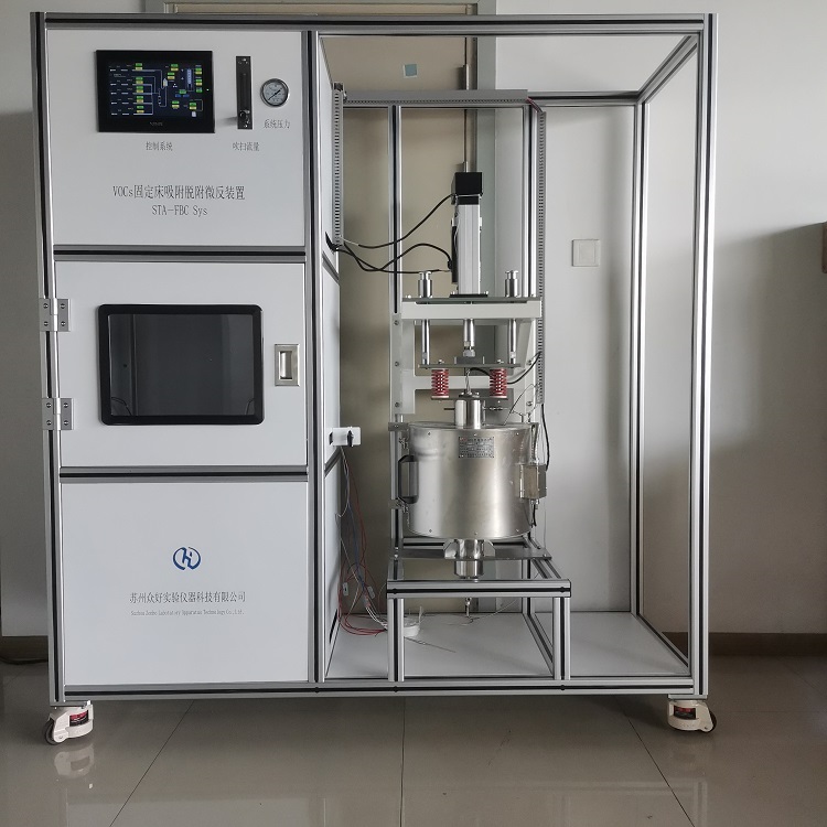 實驗室分解二惡英聯合SCR脫硝濾料性能評測平臺 電動升降方便更換材料